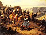Hippolyte Bellange Returning from Battle painting